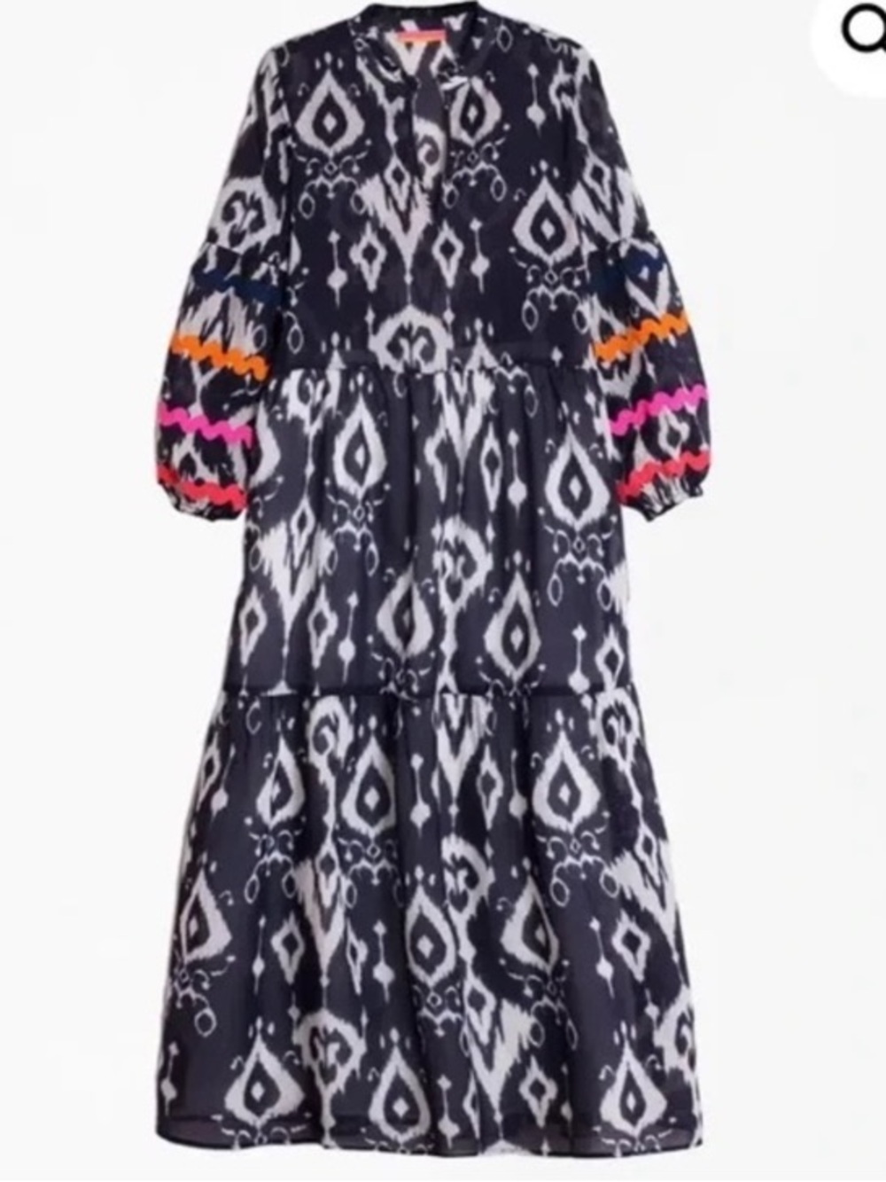 Vilagallo Tammy‎ Ikat Navy Dress size 46/L